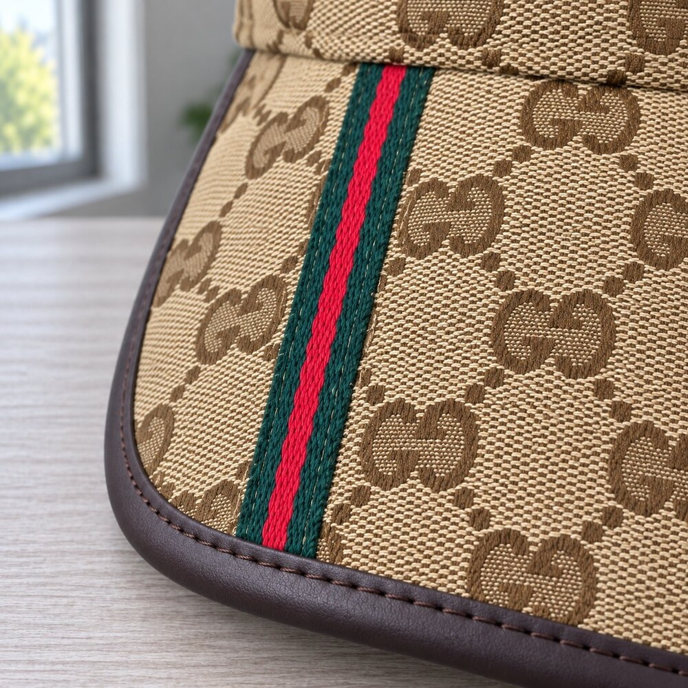 Gucci GG Cap with Striped Brim - Picture 6 of 6